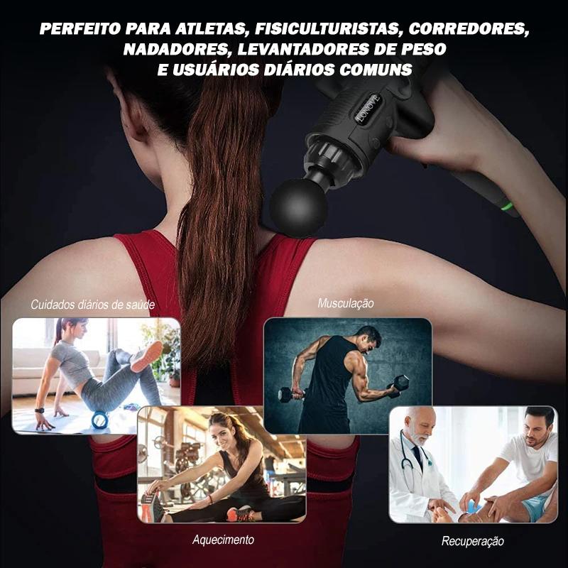 Pistola de Massagem de Alta Frequência