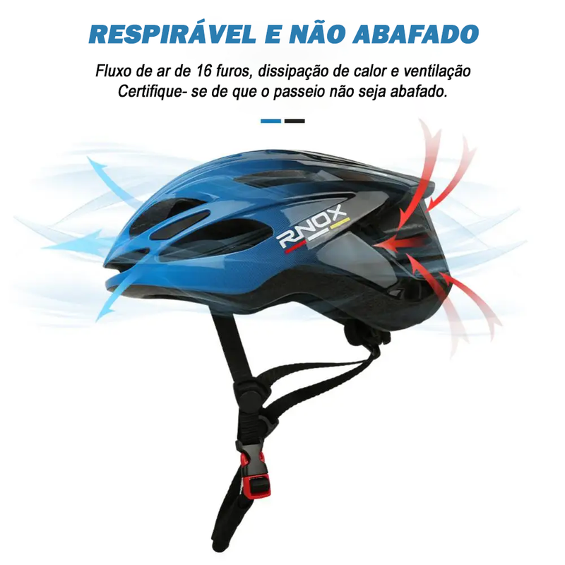 RNOX - 2024 Novo Capacete de Ciclismo Ultraleve + Óculos