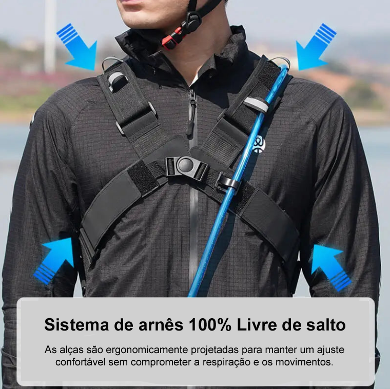 WEST BIKING - Mochila Desportiva Profissional Ultraleve 10L c/ Compartimento para Água