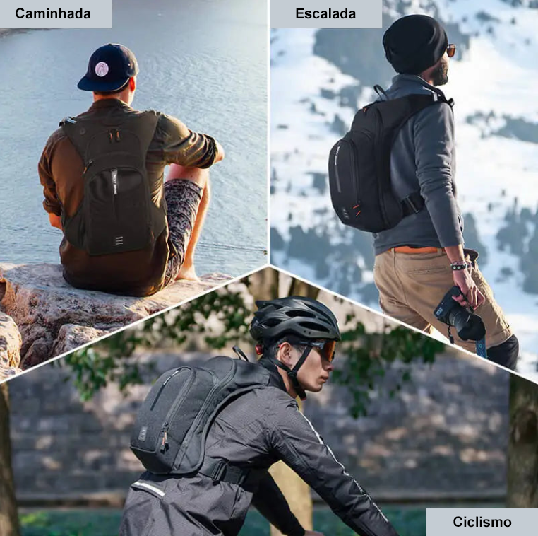 WEST BIKING - Mochila Desportiva Profissional Ultraleve 10L c/ Compartimento para Água