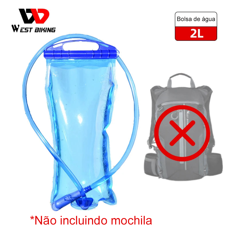 WEST BIKING - Mochila Desportiva Profissional Ultraleve 10L c/ Compartimento para Água