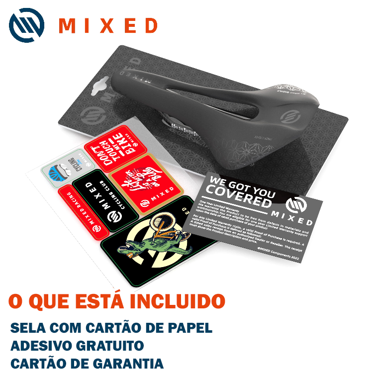 MIXED - Selim de Bicicleta de Fibra Carbono / 5D Ultra Leve