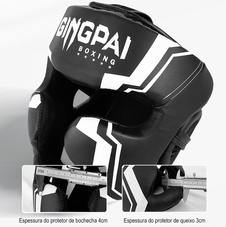 GINGPAI SPORT - Capacete Boxe Aberto Adulto / Criança