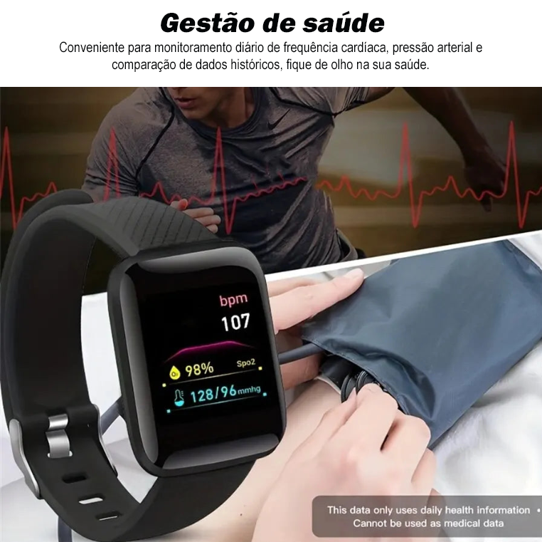 Smartwatch Multifuncional Desportivo Homens/Mulheres