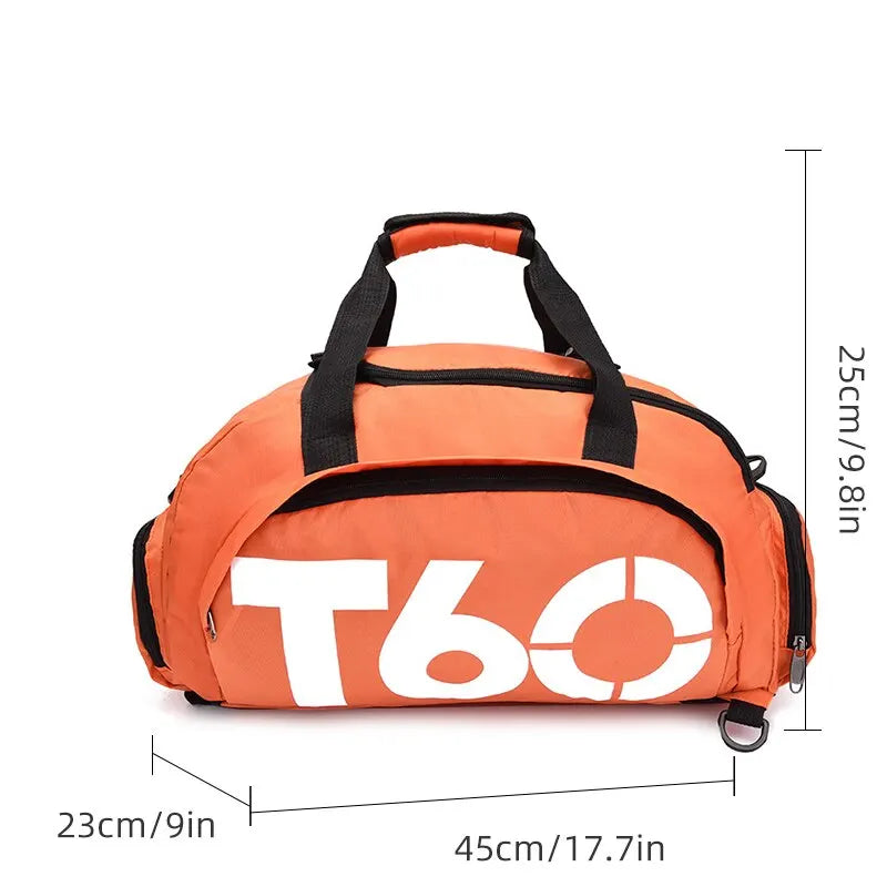 Bolsa de Desporto T60 Impermeável com Compatimento para Ténis