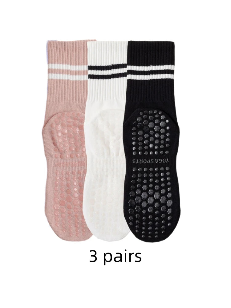 Meias Altas para Yoga - 3 Pares