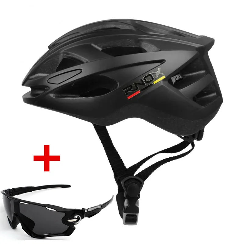 RNOX - 2024 Novo Capacete de Ciclismo Ultraleve + Óculos