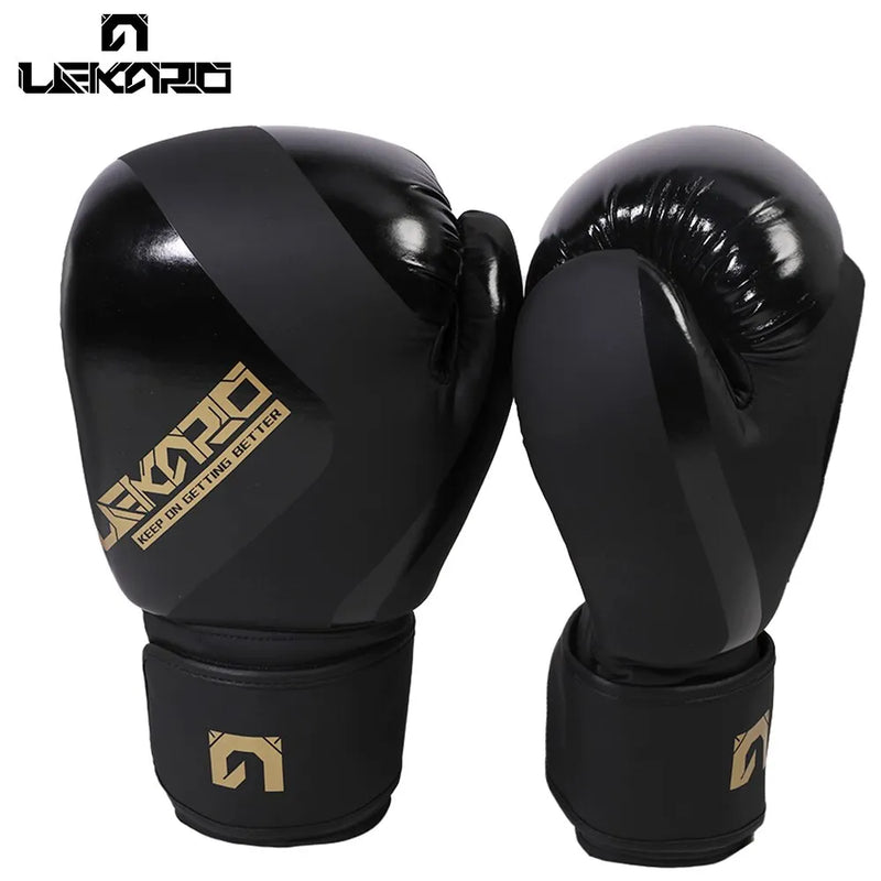 LEKARO - Luvas de Treinamento de Boxing Profissional Pu Elástico - Unisexo